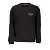 Tommy Hilfiger Sleek Organic Cotton Crew Neck Sweatshirt In Black