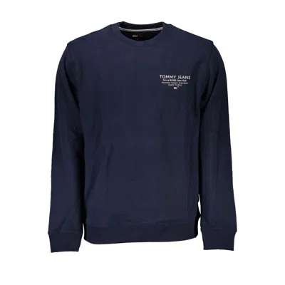 Tommy Hilfiger Sleek Organic Cotton Crew Neck Sweater In Blue