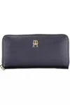 Tommy Hilfiger Elegant Blue Polyethylene Wallet With Logo Detail