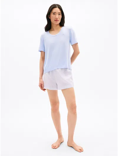 Tommy Hilfiger Sleep T In Sweet Blue / Blossom Stripe