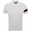 Tommy Hilfiger Sleeve Tape Polo T Shirt White In White