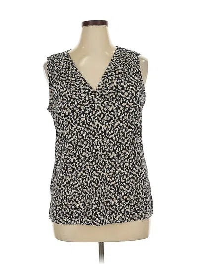 Pre-owned Tommy Hilfiger Sleeveless Blouse In Black