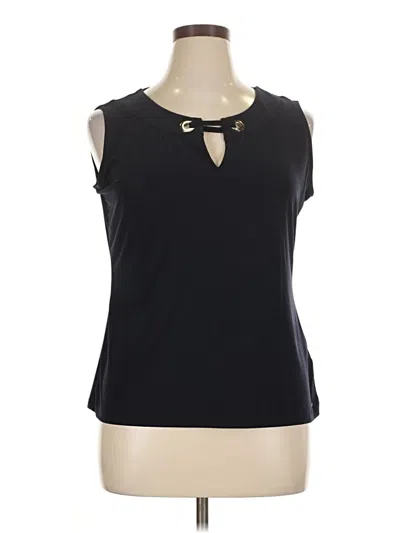 Pre-owned Tommy Hilfiger Sleeveless Blouse In Black