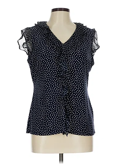 Pre-owned Tommy Hilfiger Sleeveless Blouse In Black
