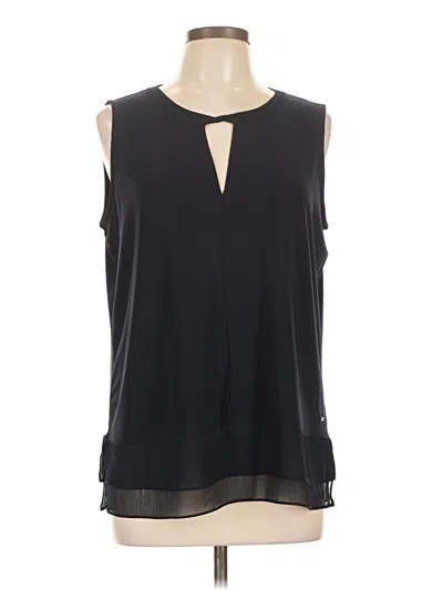 Pre-owned Tommy Hilfiger Sleeveless Blouse In Black