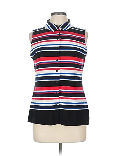 Pre-owned Tommy Hilfiger Sleeveless Blouse In Blue