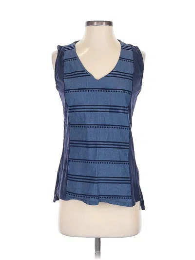 Pre-owned Tommy Hilfiger Sleeveless Blouse In Blue
