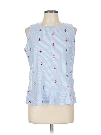Pre-owned Tommy Hilfiger Sleeveless Blouse In Blue