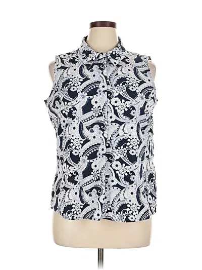 Pre-owned Tommy Hilfiger Sleeveless Blouse In Blue