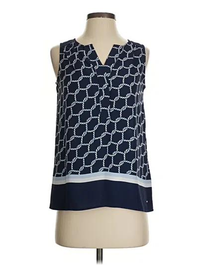 Pre-owned Tommy Hilfiger Sleeveless Blouse In Blue