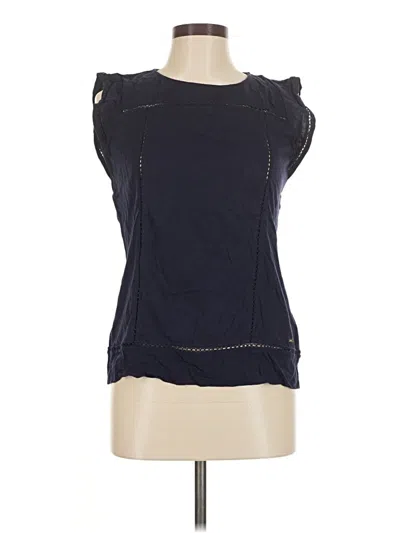 Pre-owned Tommy Hilfiger Sleeveless Blouse In Blue