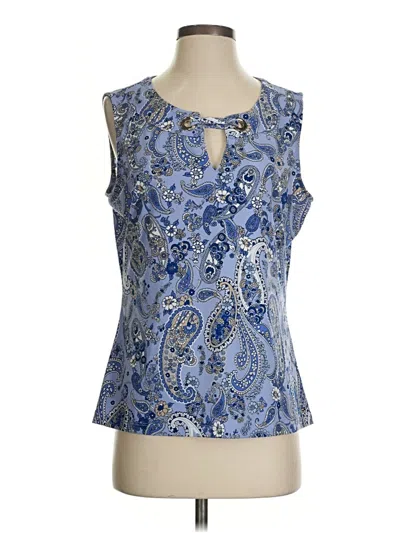 Pre-owned Tommy Hilfiger Sleeveless Blouse In Blue