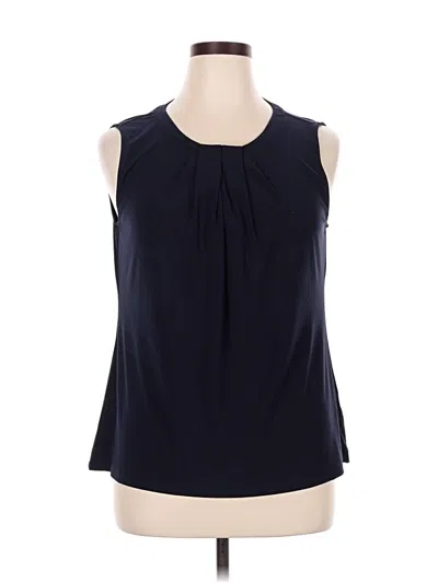 Pre-owned Tommy Hilfiger Sleeveless Blouse In Blue