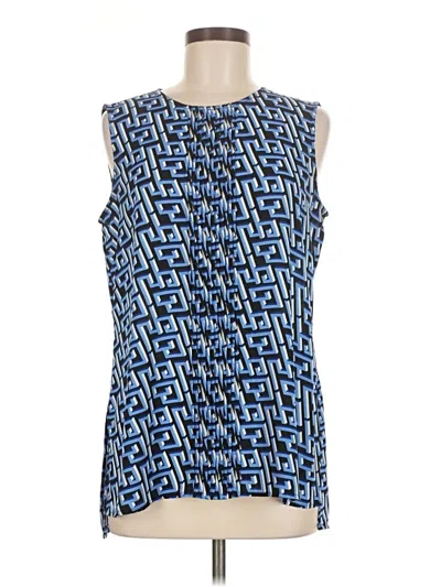 Pre-owned Tommy Hilfiger Sleeveless Blouse In Blue