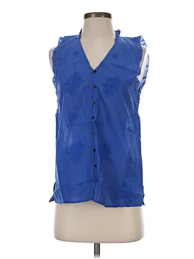 Tommy Hilfiger Sleeveless Blouse In Blue