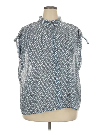 Pre-owned Tommy Hilfiger Sleeveless Blouse In Blue