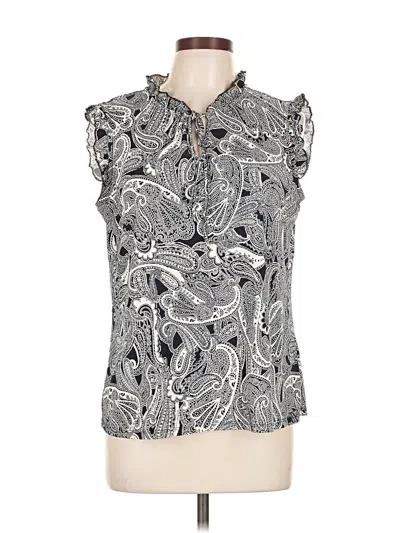 Pre-owned Tommy Hilfiger Sleeveless Blouse In Gray