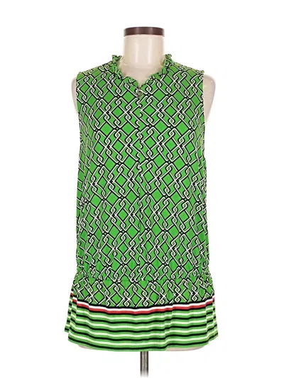 Pre-owned Tommy Hilfiger Sleeveless Blouse In Green