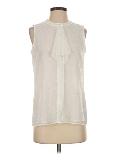 Pre-owned Tommy Hilfiger Sleeveless Blouse In Ivory