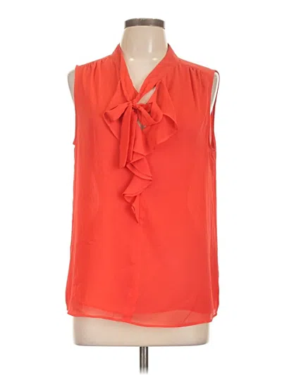 Pre-owned Tommy Hilfiger Sleeveless Blouse In Orange