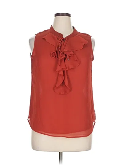 Pre-owned Tommy Hilfiger Sleeveless Blouse In Red