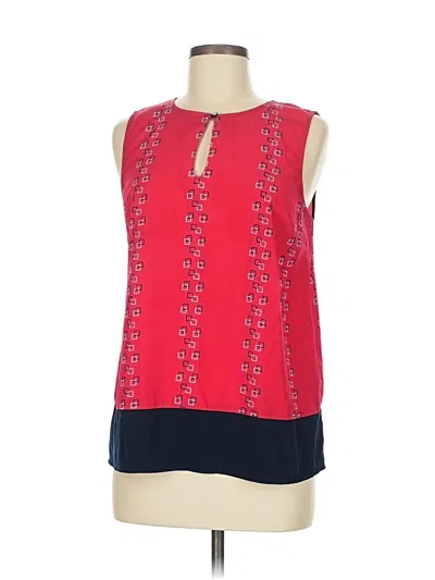 Pre-owned Tommy Hilfiger Sleeveless Blouse In Red