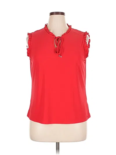 Pre-owned Tommy Hilfiger Sleeveless Blouse In Red