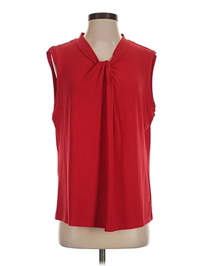 Pre-owned Tommy Hilfiger Sleeveless Blouse In Red
