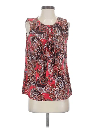 Pre-owned Tommy Hilfiger Sleeveless Blouse In Red