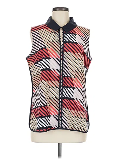 Pre-owned Tommy Hilfiger Sleeveless Blouse In Red