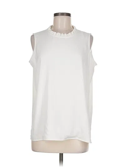 Pre-owned Tommy Hilfiger Sleeveless Blouse In White