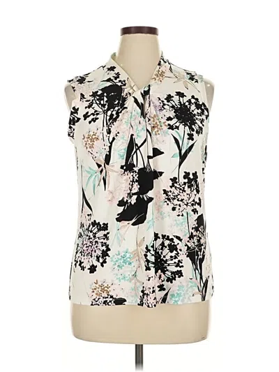 Pre-owned Tommy Hilfiger Sleeveless Blouse In White