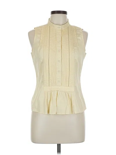 Pre-owned Tommy Hilfiger Sleeveless Blouse In White
