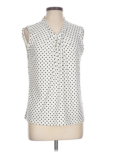 Pre-owned Tommy Hilfiger Sleeveless Blouse In White