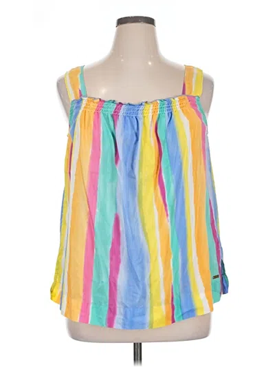 Pre-owned Tommy Hilfiger Sleeveless Blouse In Yellow