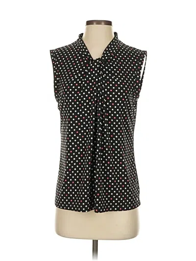 Pre-owned Tommy Hilfiger Sleeveless Button Down Shirt In Black