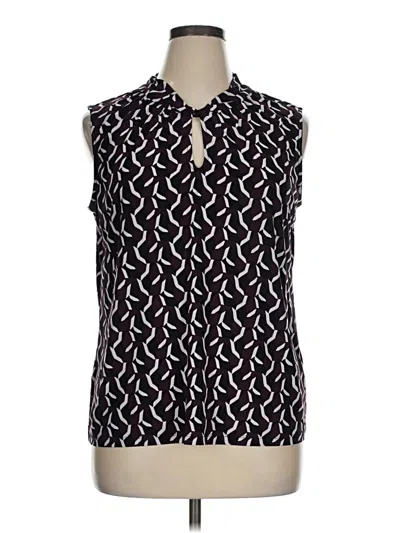 Pre-owned Tommy Hilfiger Sleeveless Button Down Shirt In Black