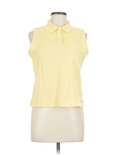 Pre-owned Tommy Hilfiger Sleeveless Button Down Shirt In Yellow