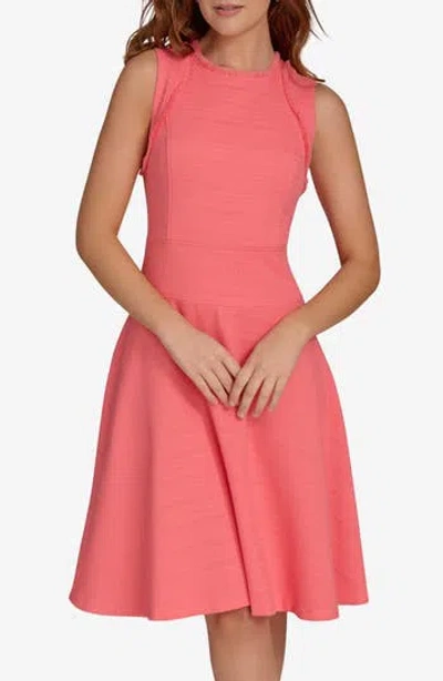 Tommy Hilfiger Sleeveless Fit-and-flare Dress In Sherbet
