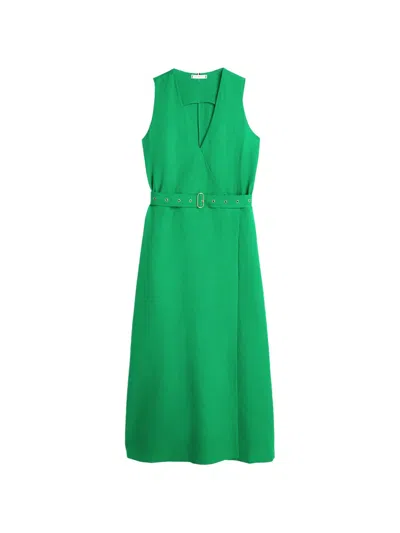 Tommy Hilfiger Sleeveless Midi Dress In Green