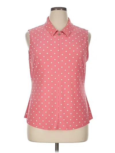 Pre-owned Tommy Hilfiger Sleeveless Polo Shirt In Pink