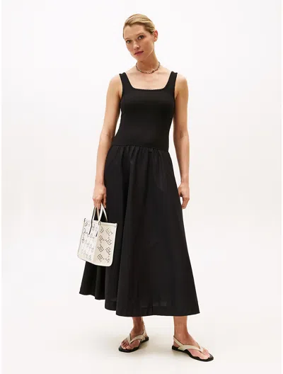 Tommy Hilfiger Sleeveless Ribbed Midi Dress