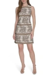 Tommy Hilfiger Sleeveless Shift Dress In Multi