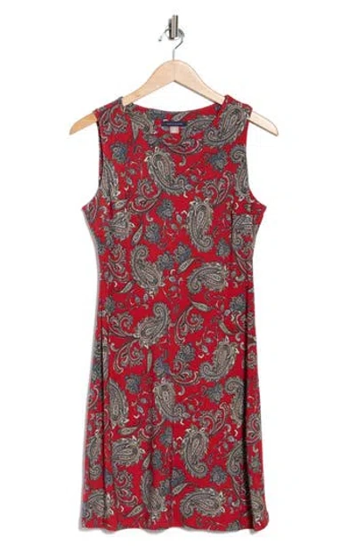 Tommy Hilfiger Sleeveless Shift Dress In Red