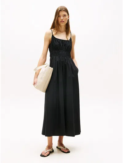 Tommy Hilfiger Sleeveless Smocked Midi Dress