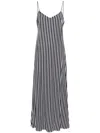 Tommy Hilfiger Sleeveless Striped Maxi Dress In Blue