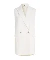 Tommy Hilfiger Sleeveless Suit Coat In White