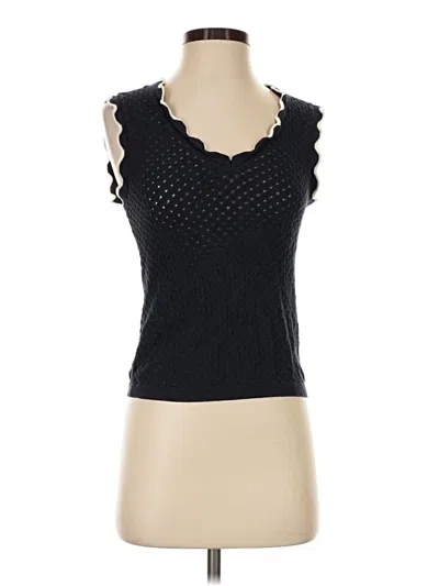 Pre-owned Tommy Hilfiger Sleeveless Top Black Sweetheart Neckline Tops