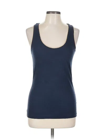Pre-owned Tommy Hilfiger Sleeveless Top Blue Scoop Neck Tops