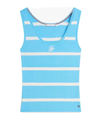 Tommy Hilfiger Sleeveless Vest In Blue